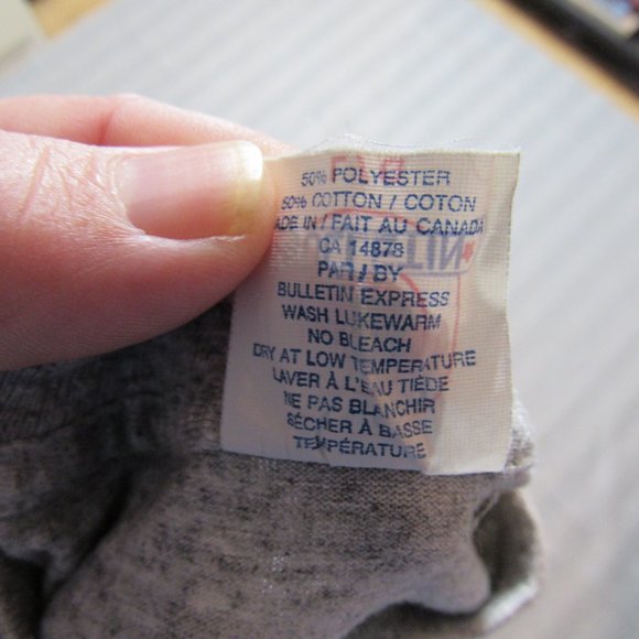 Vintage Expos MLB T-Shirt Sz Boys Large Heather Gray 50/50 Blend Made in Canada - Picture 8 of 8